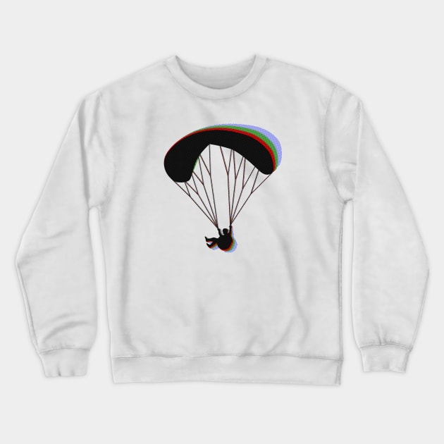 Paragliding RGB Crewneck Sweatshirt by TheWanderingFools